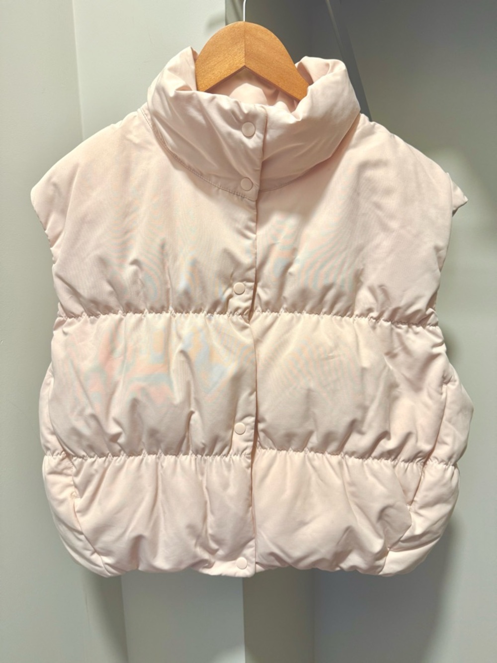 Uniqlo Light Pink Puffer Vest